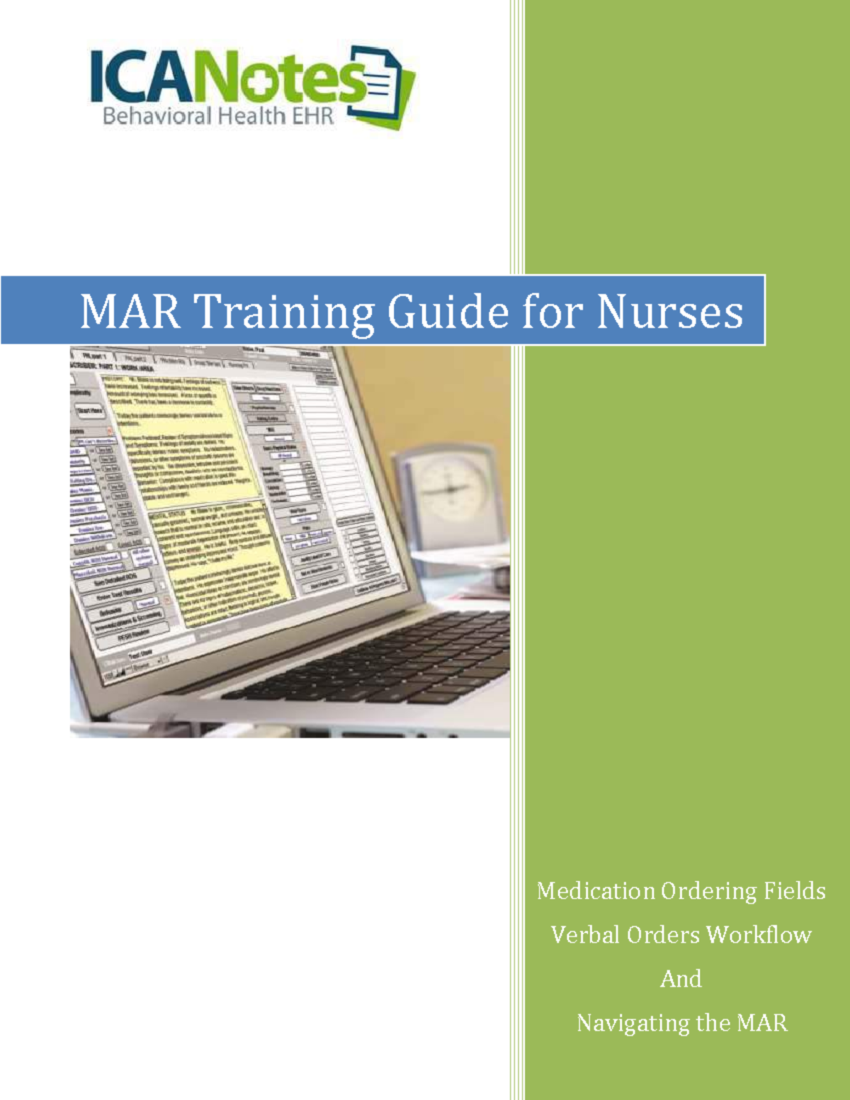 MAR Training Guide for Nurses-ilovepdf-compressed - Medication Ordering Fields Verbal Orders ...