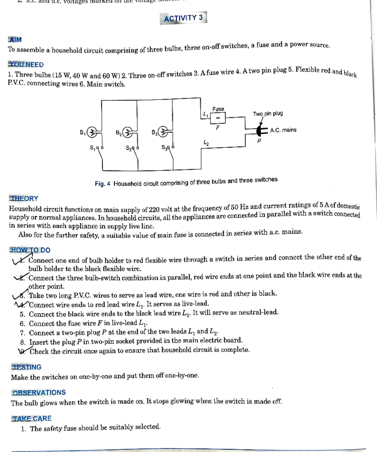 Activity 1,2,3,4,5,6 Ggg diid a. VOltages markea On ACTIVITY 3 AIM