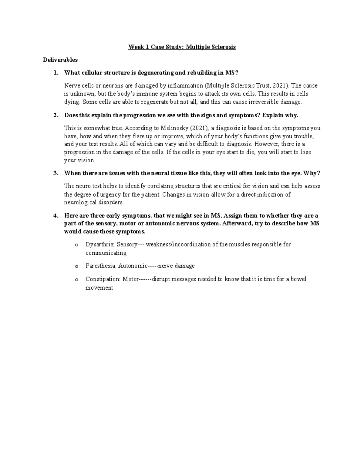 week 2 case study multiple sclerosis