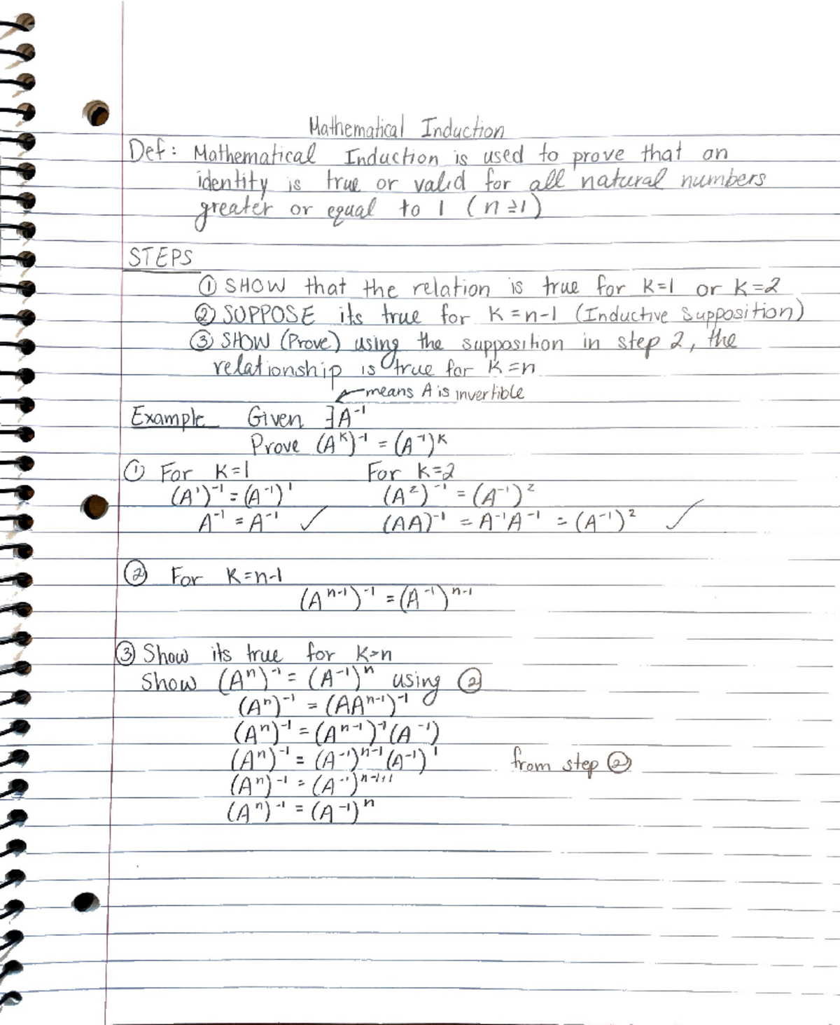 Mathematical induction MATH 270 Studocu