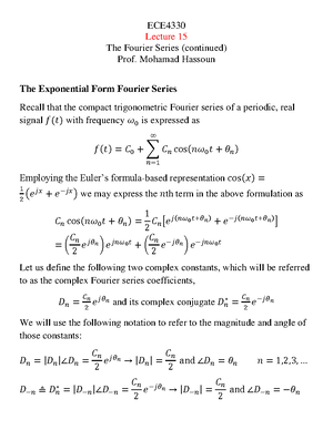 Introduction to the Fourier transform - Chapter 4 Introduction to the ...