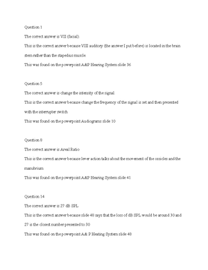 Assignment 4 Inner Ear - Assignment #4: Anatomy and Physiology of the ...