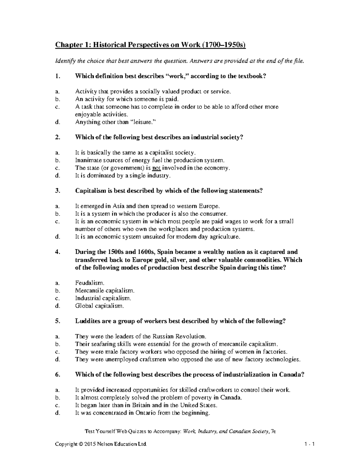 Sample/practice exam 2016, questions and answers - Test Yourself Web ...