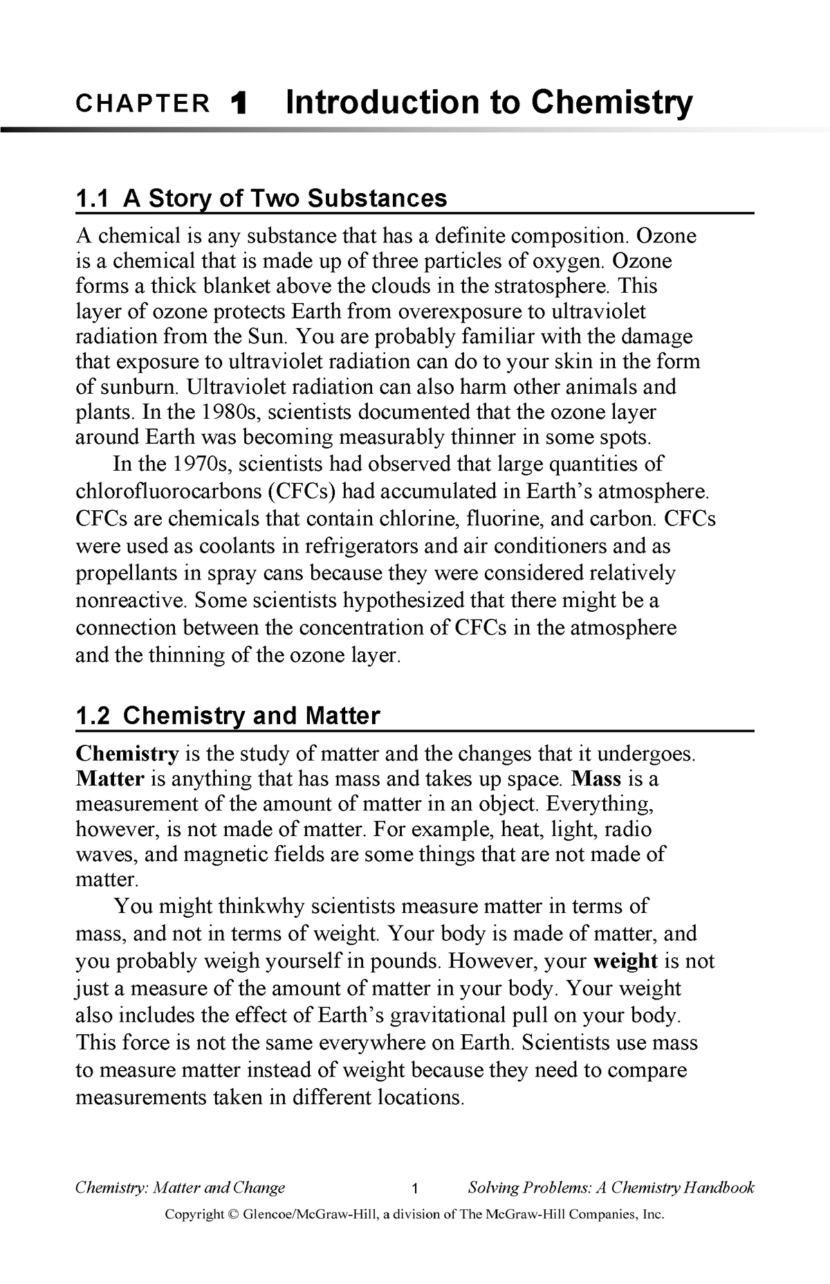 Solving Problems Introduction To Chemistry Student Editable - CHAPTER 1 ...