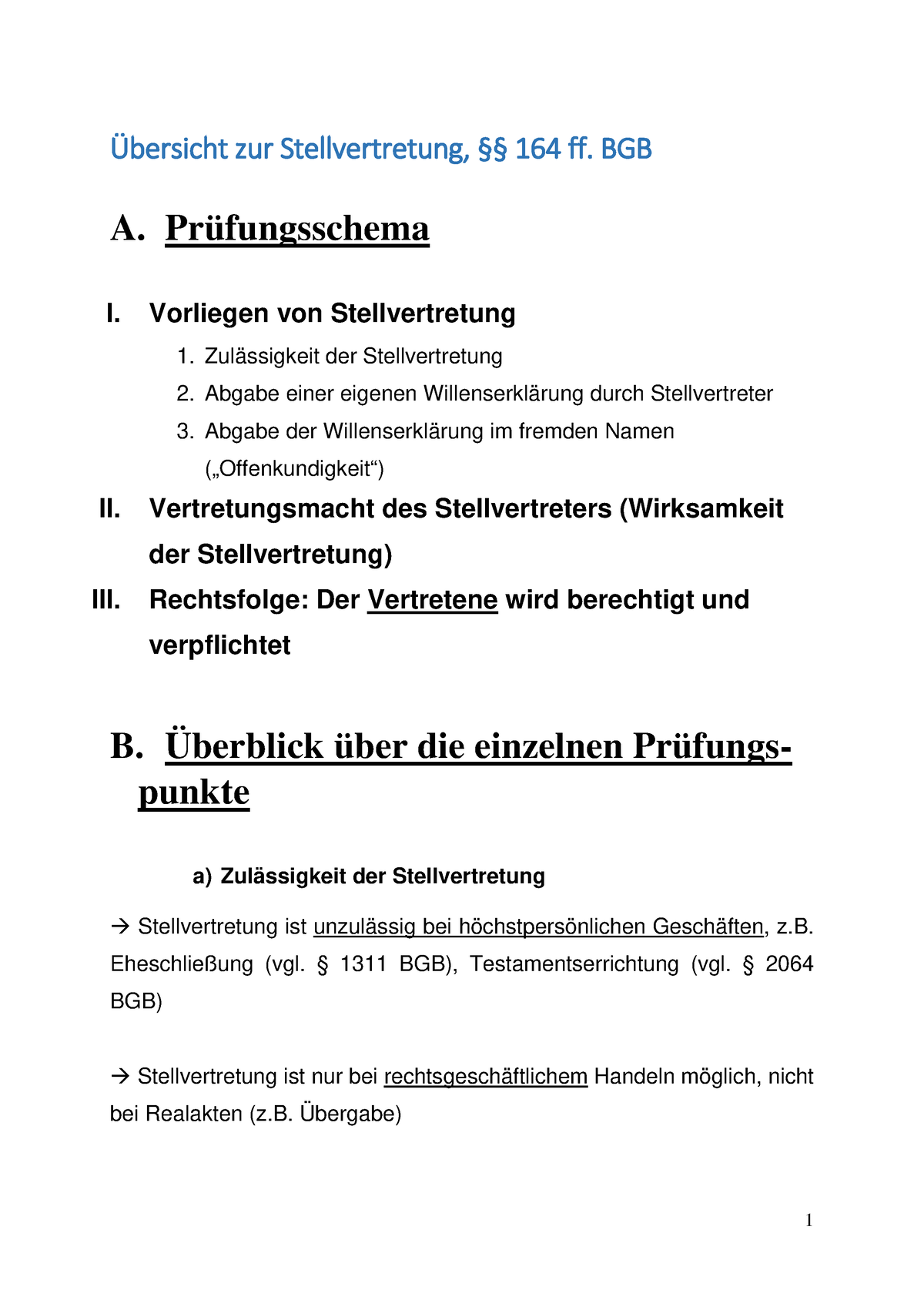 schema-stellvertretung-bersicht-zur-stellvertretung-164-ff-bgb