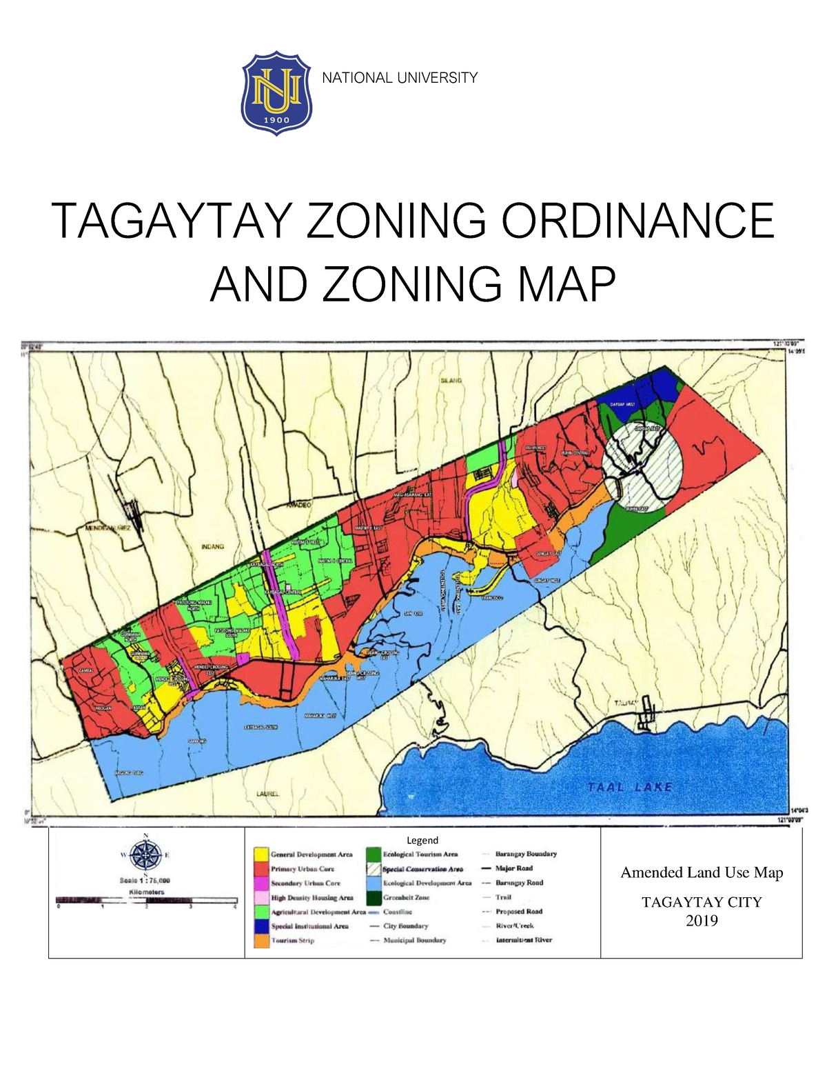 Tagaytay Zoning Ordinance - NATIONAL UNIVERSITY TAGAYTAY ZONING ...