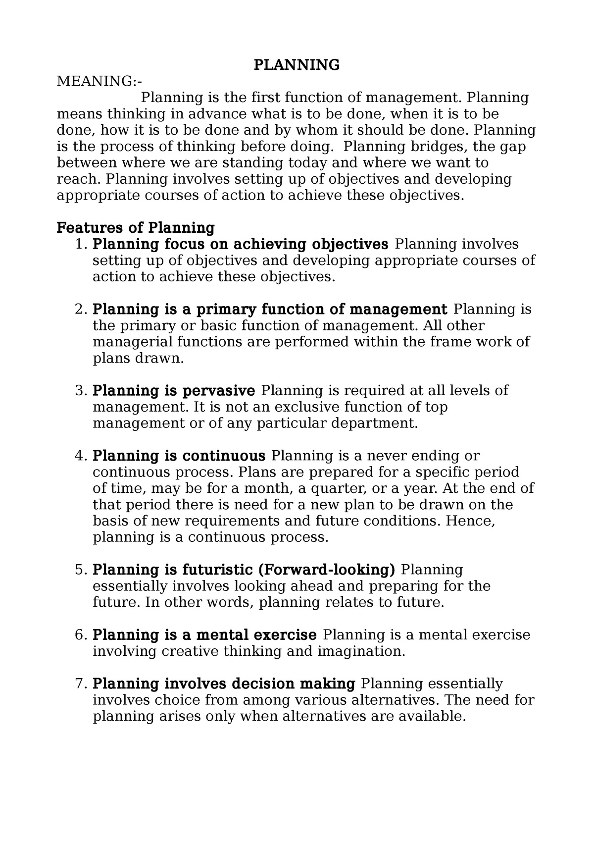 business-organisation-unit-4-planning-meaning-planning-is-the-first