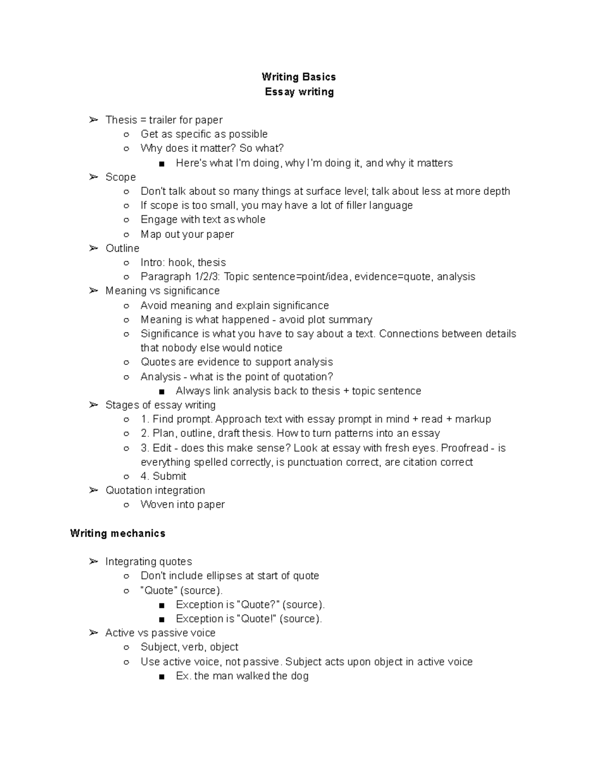 Writing basics writing basics essay writing thesis trailer for