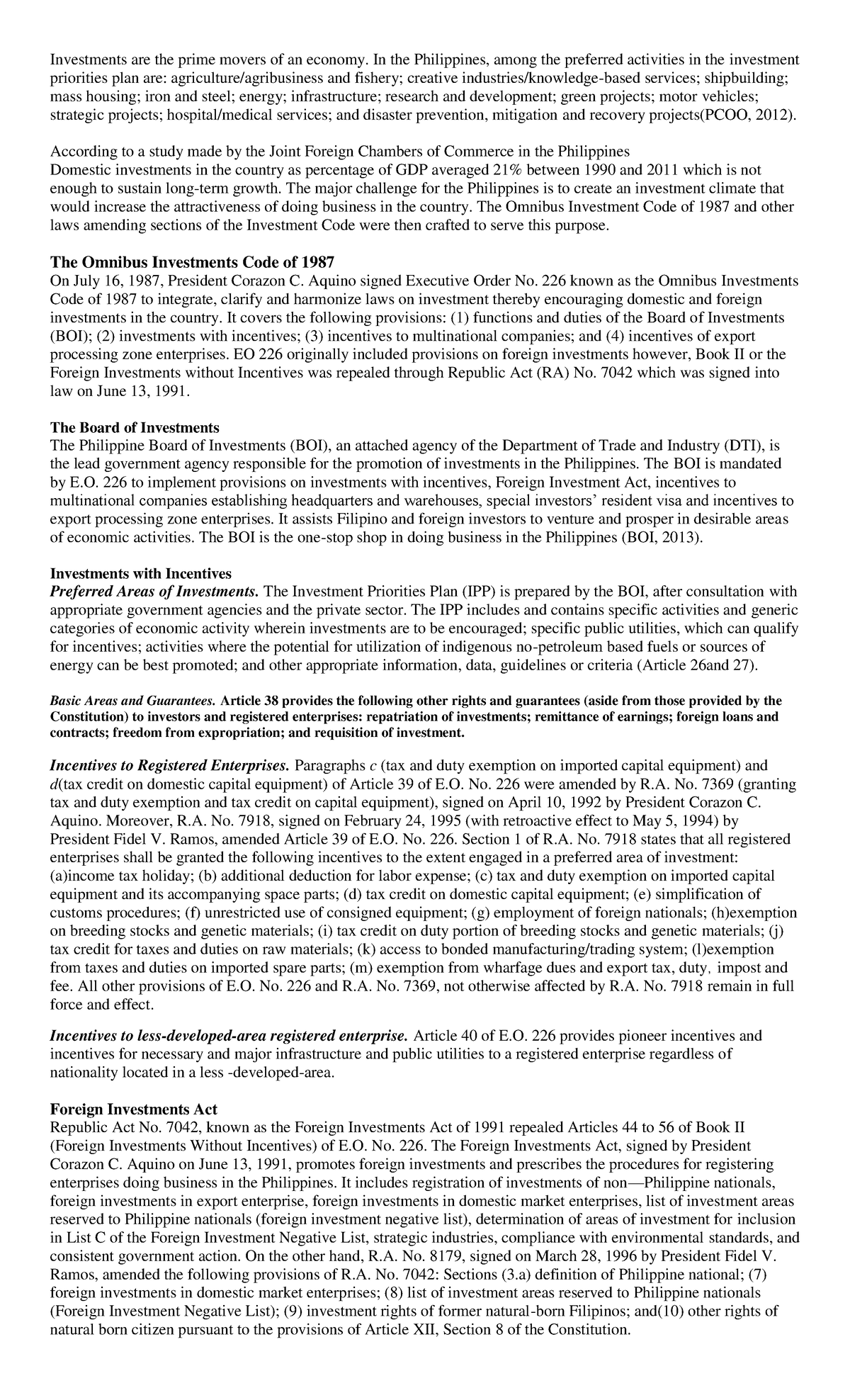 Omnibus Investment Code Lecture Note Strategic Tax Management 2020 2021