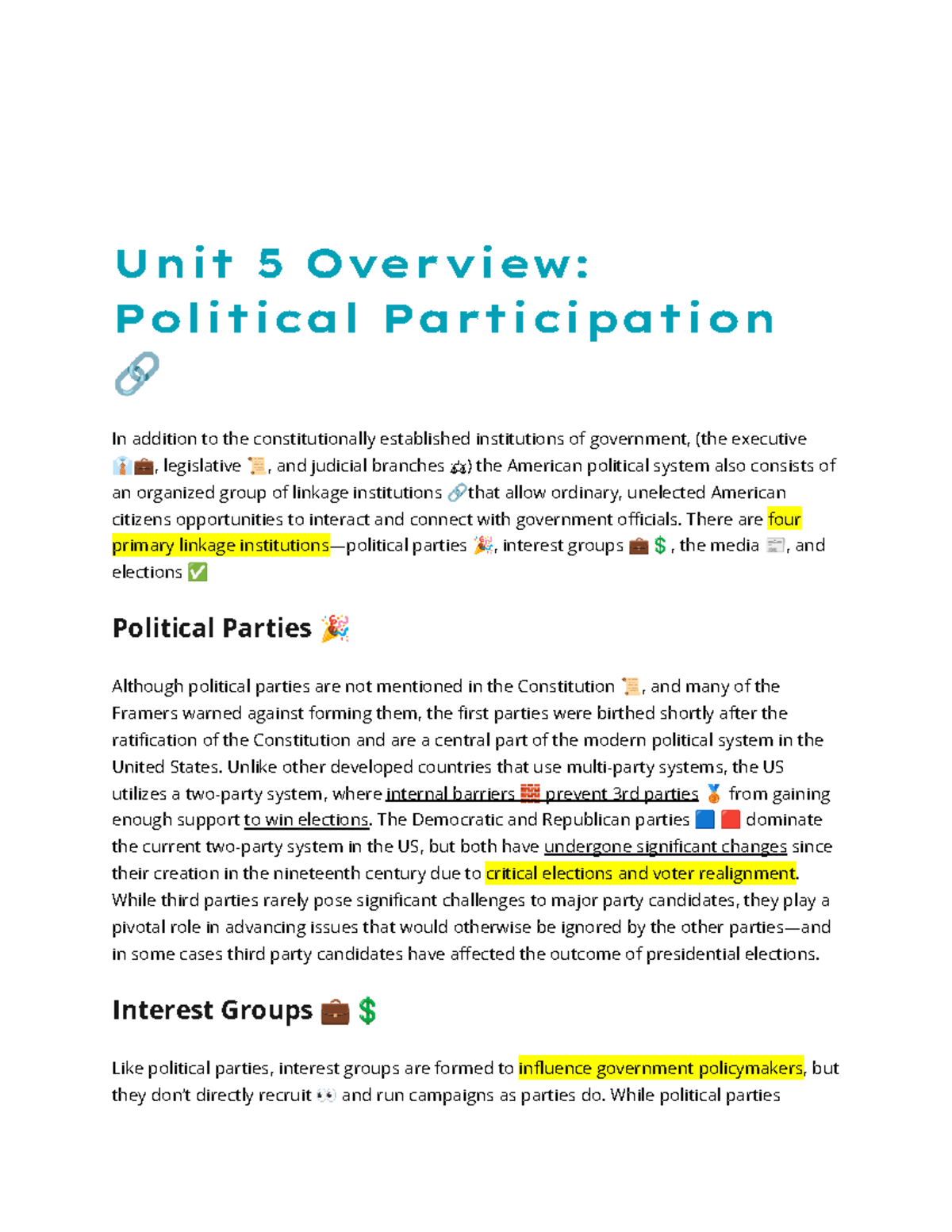 ap-gov-unit-5-political-participation-vocabulary-review-flashcards