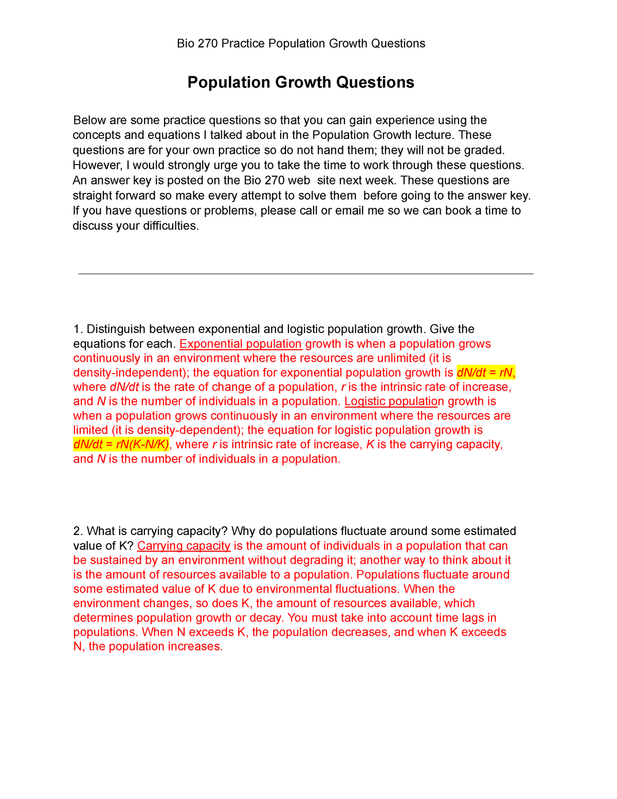 research questions about population growth