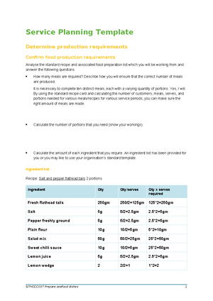 Sithkop 010 Student Assessment Tasks - Version 1. Release Date: Oct ...