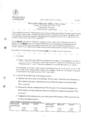 Past Exam 29 10 15 Questions And Answers St304g Su Studocu
