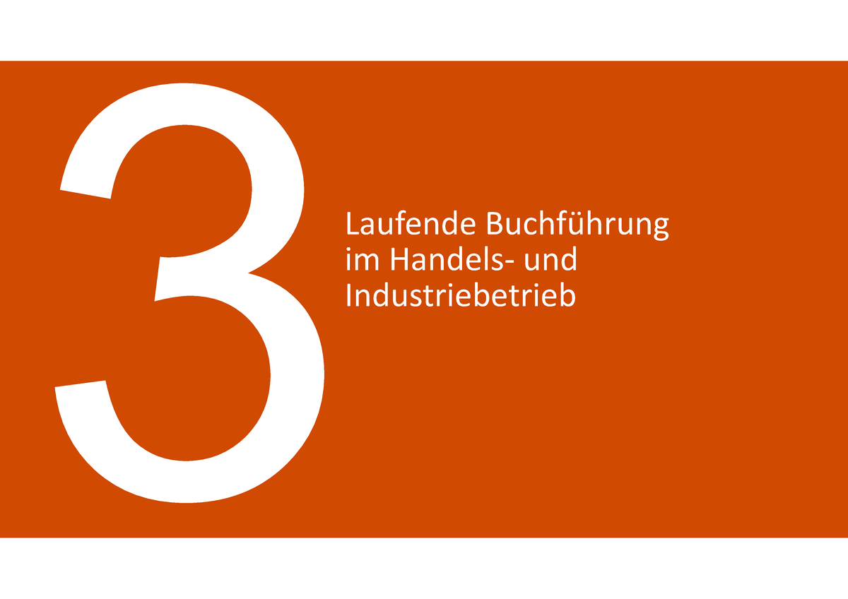 Buchführung Und Abschluss Für Wirtschaftsjuristen Teil 3 1 - Laufende ...