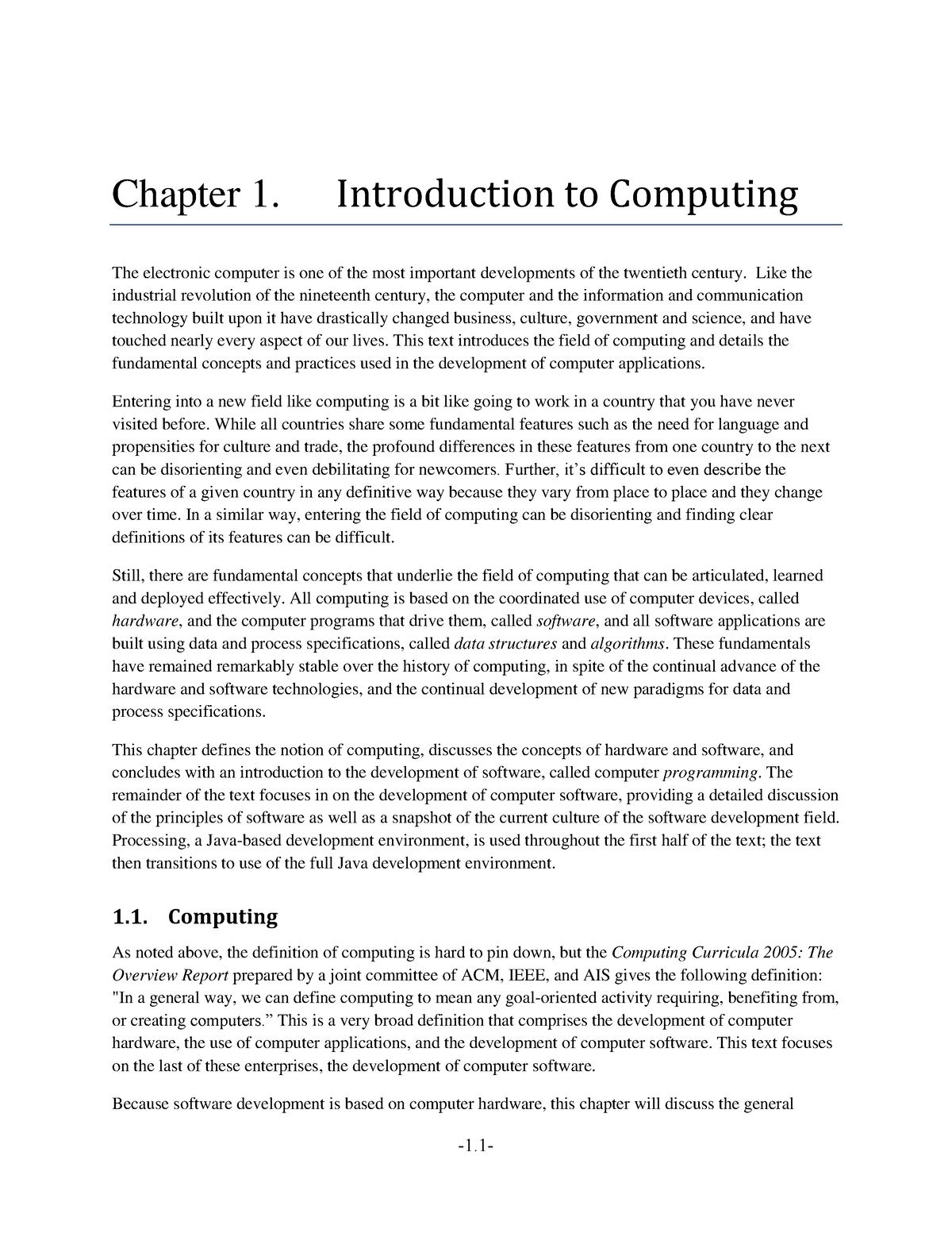 01computing 081503 - Computer - Chapter 1. Introduction To Computing ...