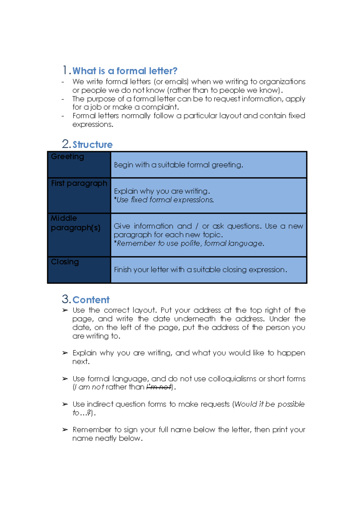 A-formal-letter - 1 is a formal letter? - We write formal letters (or ...