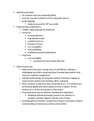 Bright versus Gifted Comparison - The Bright vs. Gifted Comparison: A ...