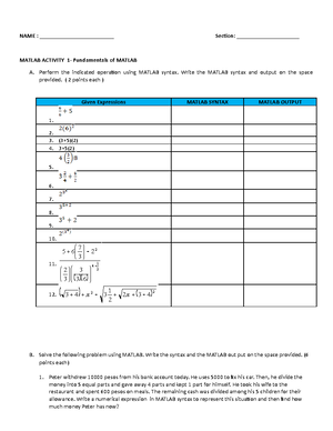 PB 001 Activity 1 Environmental Challenge Analysis - FAMILY NAME, FIRST ...