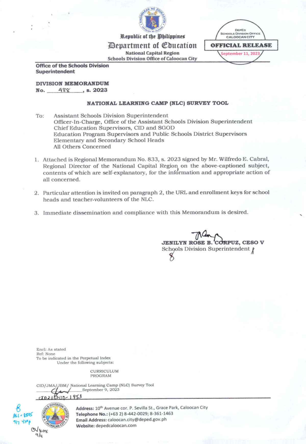 DM-No-488-s-2023-National-Learning-Camp-NLC 230913 090005 - II \V. It 3 ...