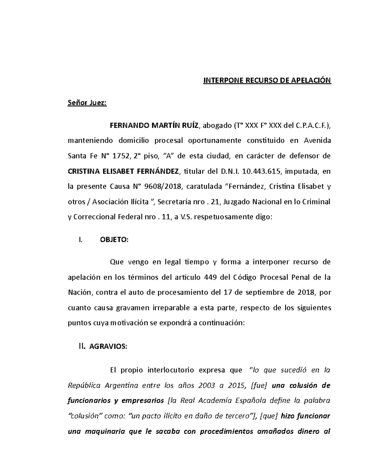 Interpone Recurso De Apelación P11 Interpone Recurso De ApelaciÓn