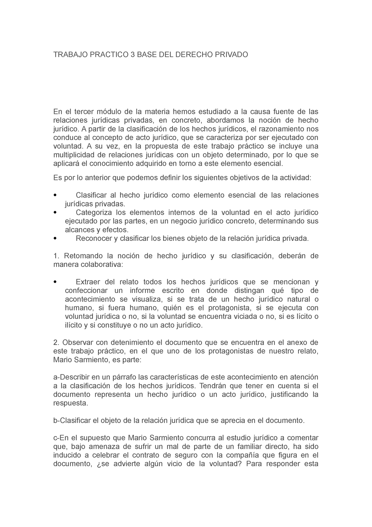 Trabajo Practico 3 BASE DEL Derecho Privad 1 Para Subir - TRABAJO ...