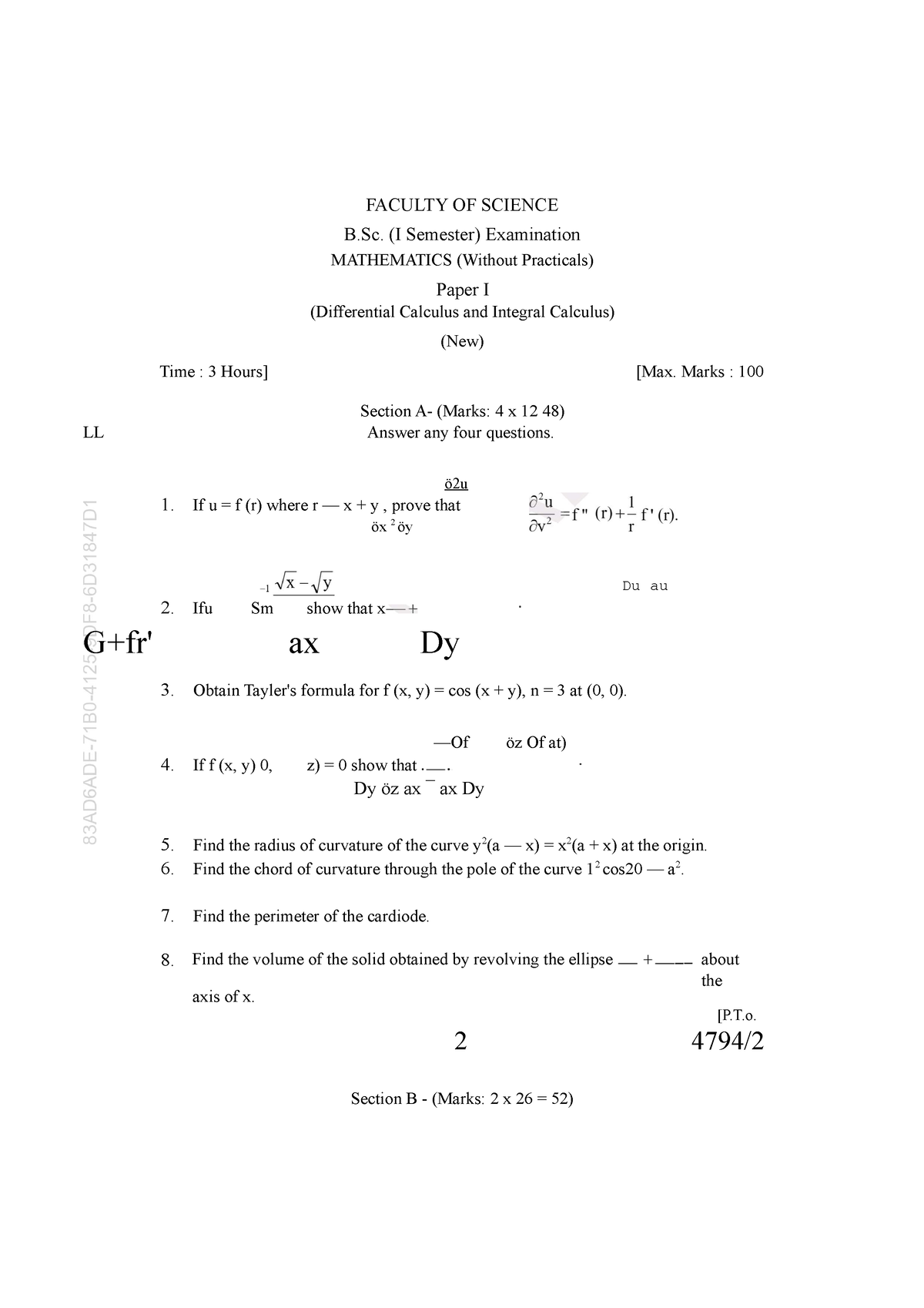 math t assignment sem 1