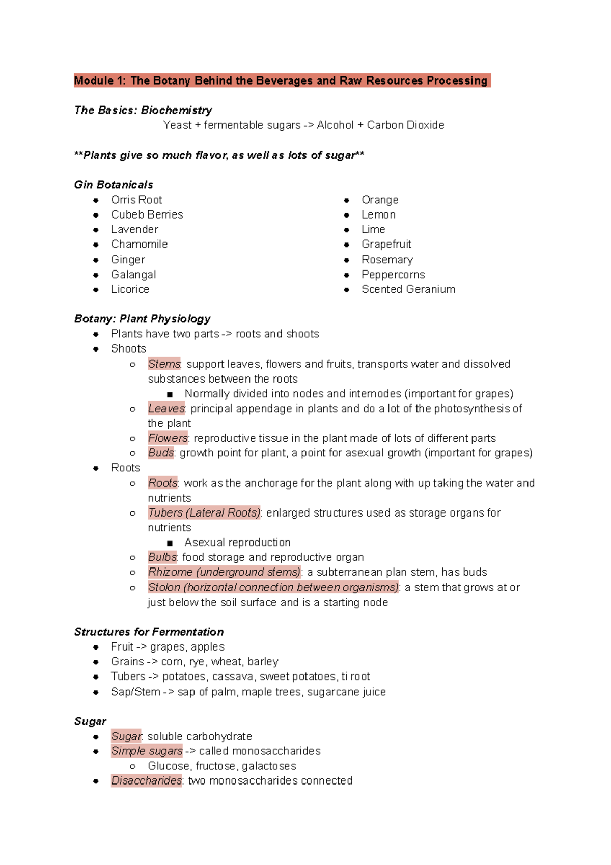 HRT 335 Module 1 The Botany Behind the Beverages Apple the part