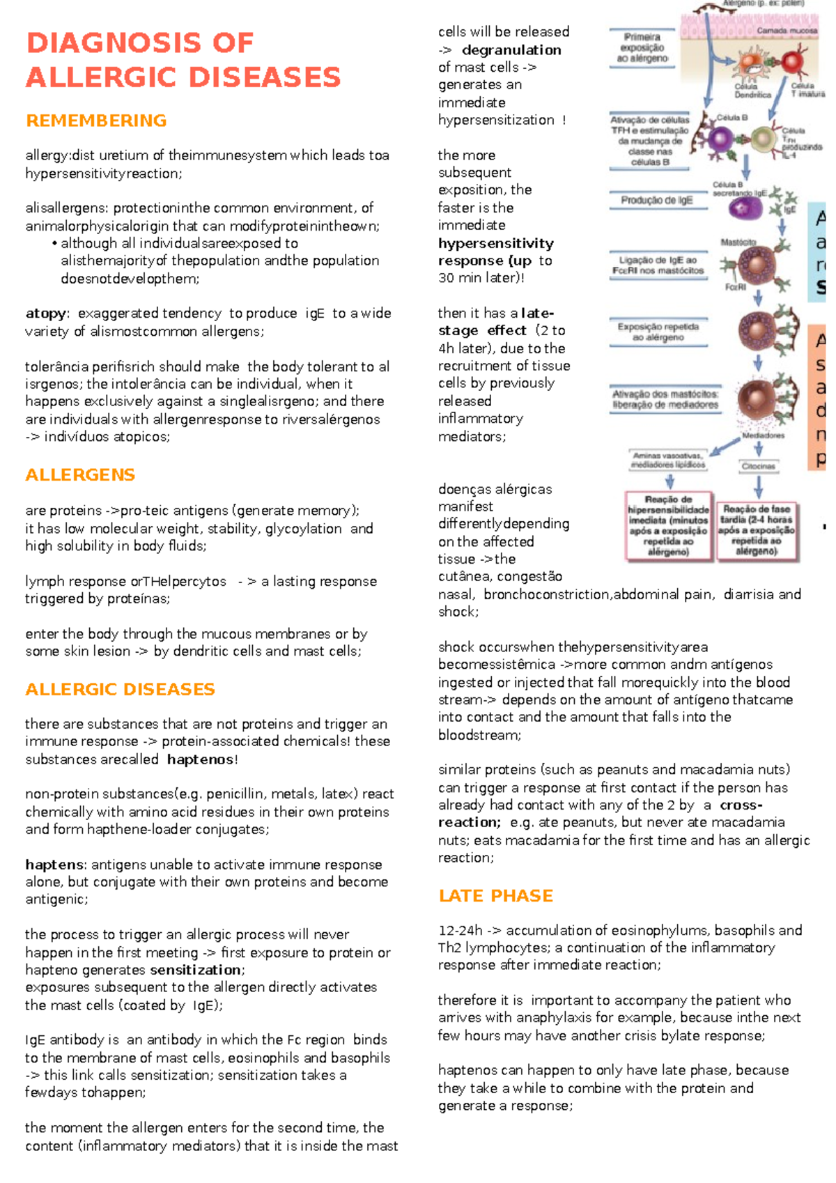 Diagnosis OF Allergic Diseases - DIAGNOSIS OF ALLERGIC DISEASES ...