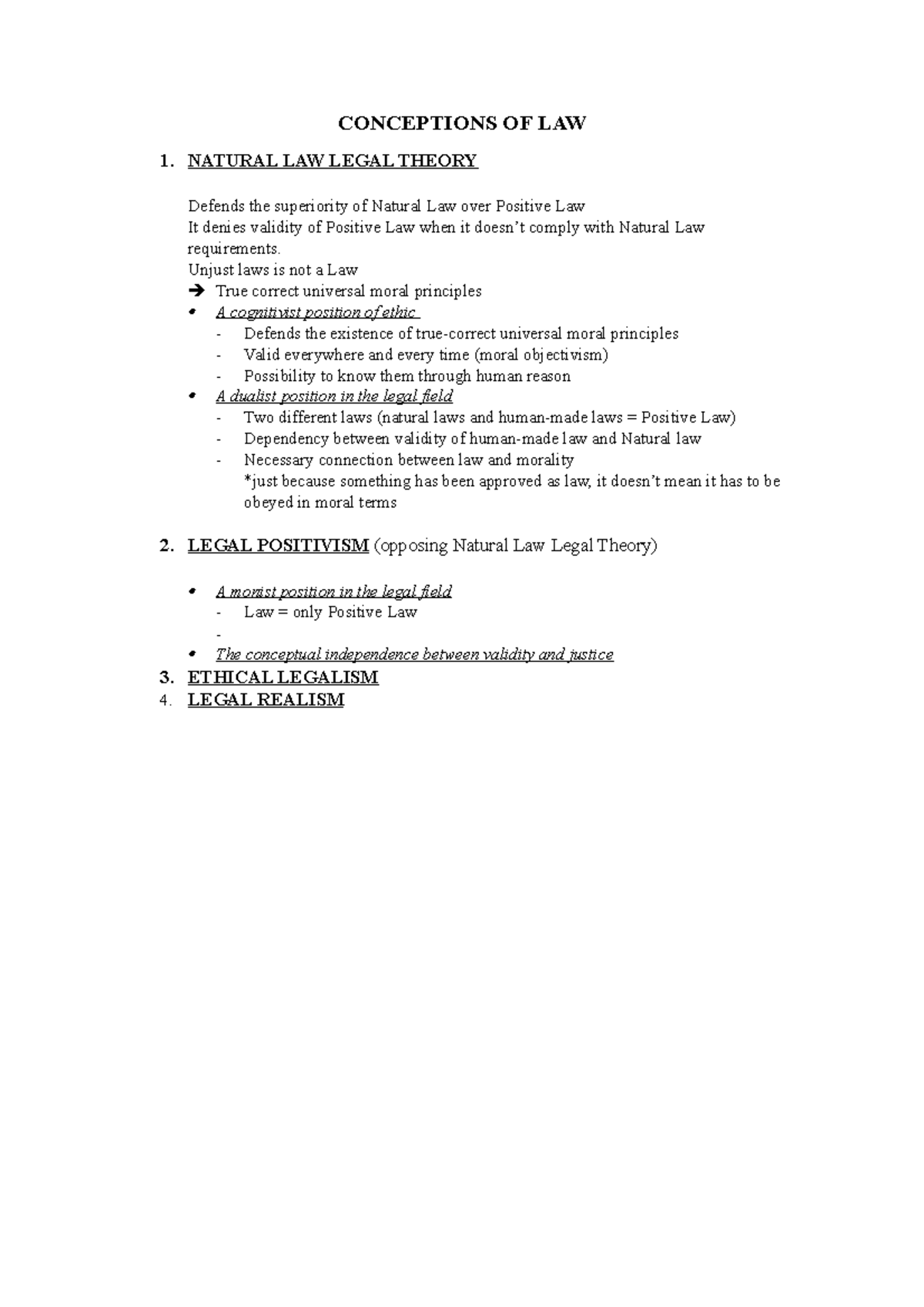 2. conceptions of law puntes segundo seminario CONCEPTIONS OF LAW 1