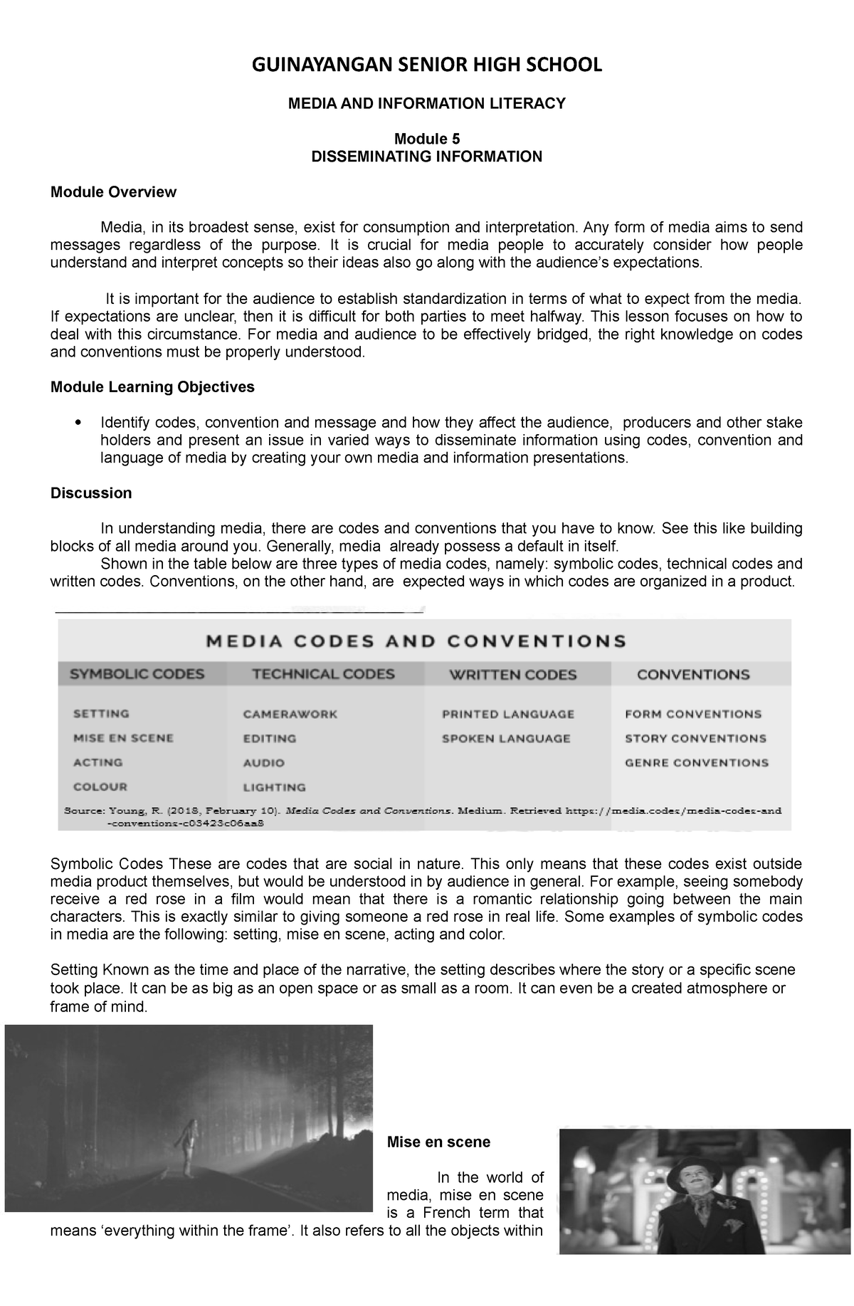 Mil Module 5 And 6 For My Assignment Media And Information Literacy Module 5 Disseminating 