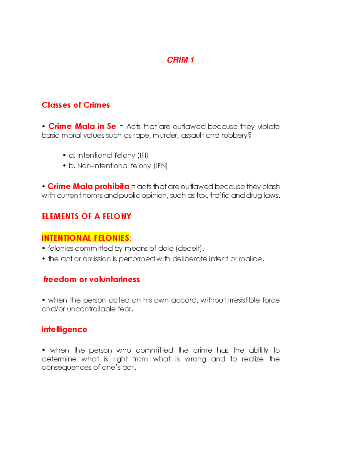 Criminology-2 - Lecture Notes 2 - Criminal Law - Studocu