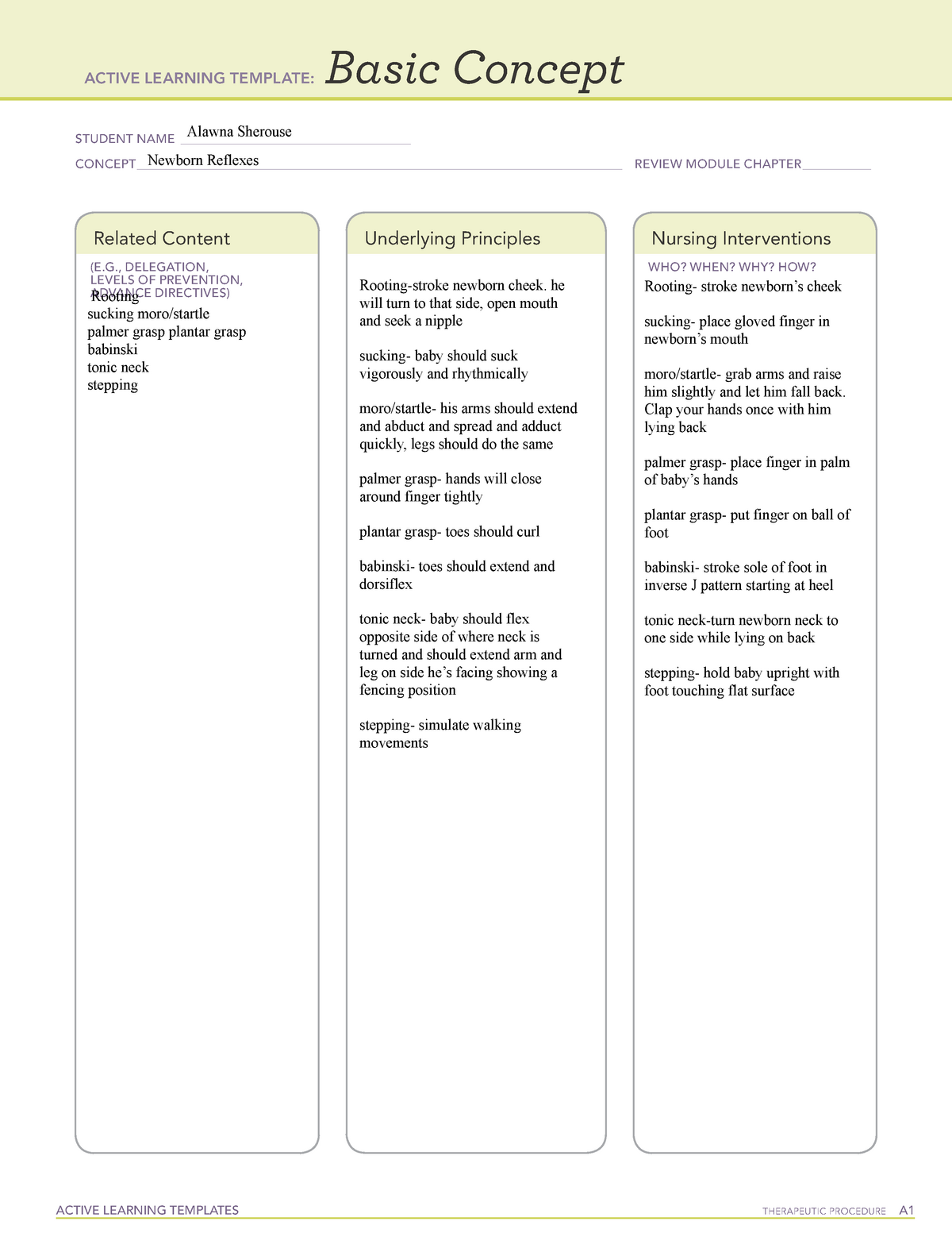 Active Learning Template Basic Concept4 NURS320 ACTIVE LEARNING