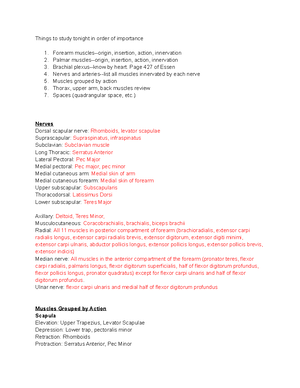 Exam 3 Thorax-Cranial Nerves - Exam 3 Back through Cranial nerves Study ...