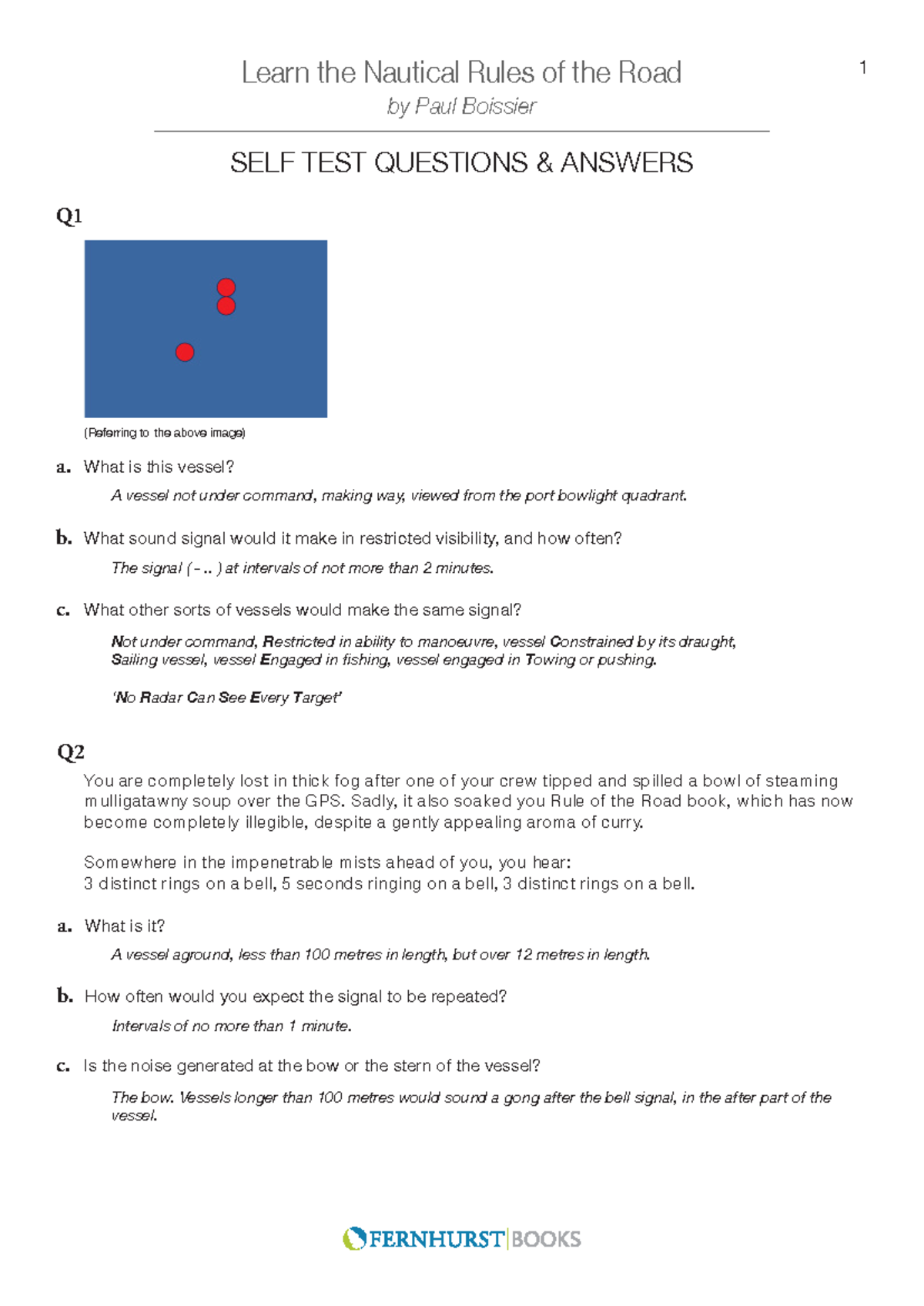 Colreg-questions-answers-test compress - Learn the Nautical Rules of ...