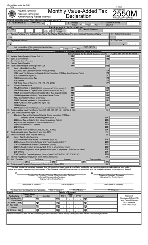 BIR Form 2550Q - Republic Of The Philippines Department Of Finance ...