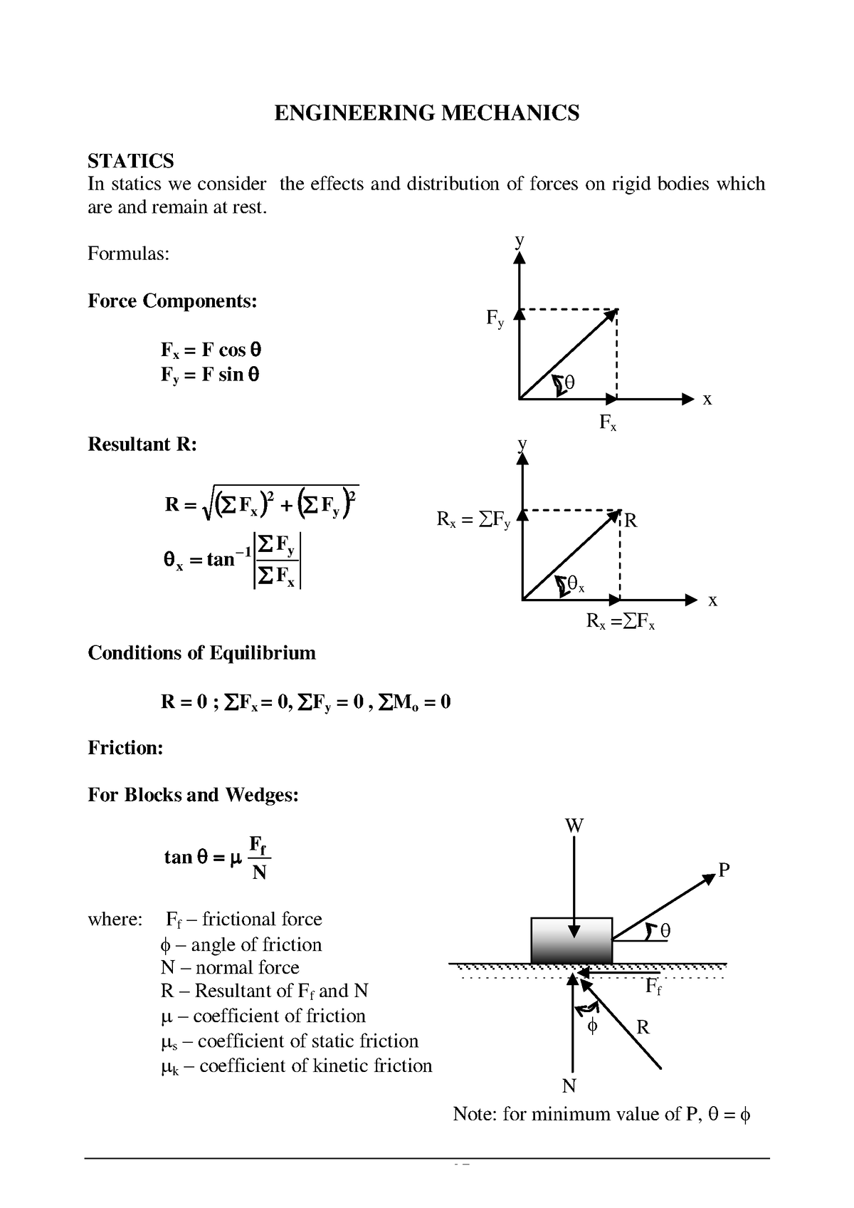 Engineering Mechanics - ENGINEERING MECHANICS STATICS In Statics We ...