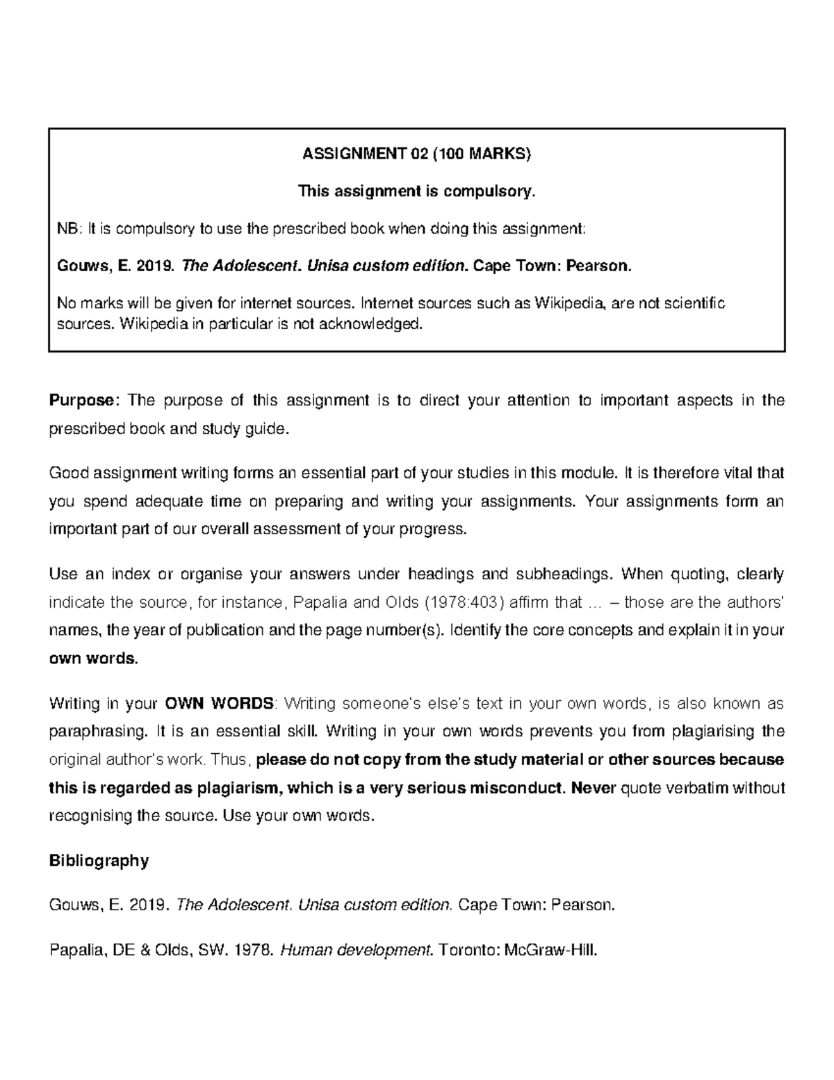 4 5893021770964798825 - ASSIGNMENT 02 (100 MARKS) This assignment is ...