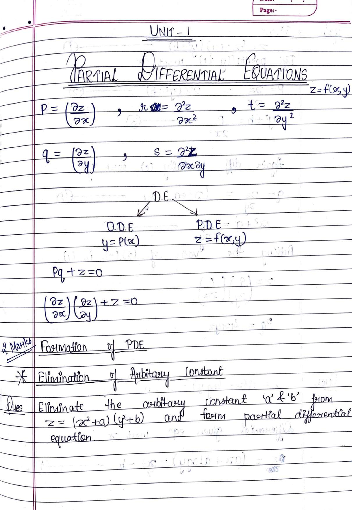 Maths 4 Unit 1 Full - B.tech - Studocu