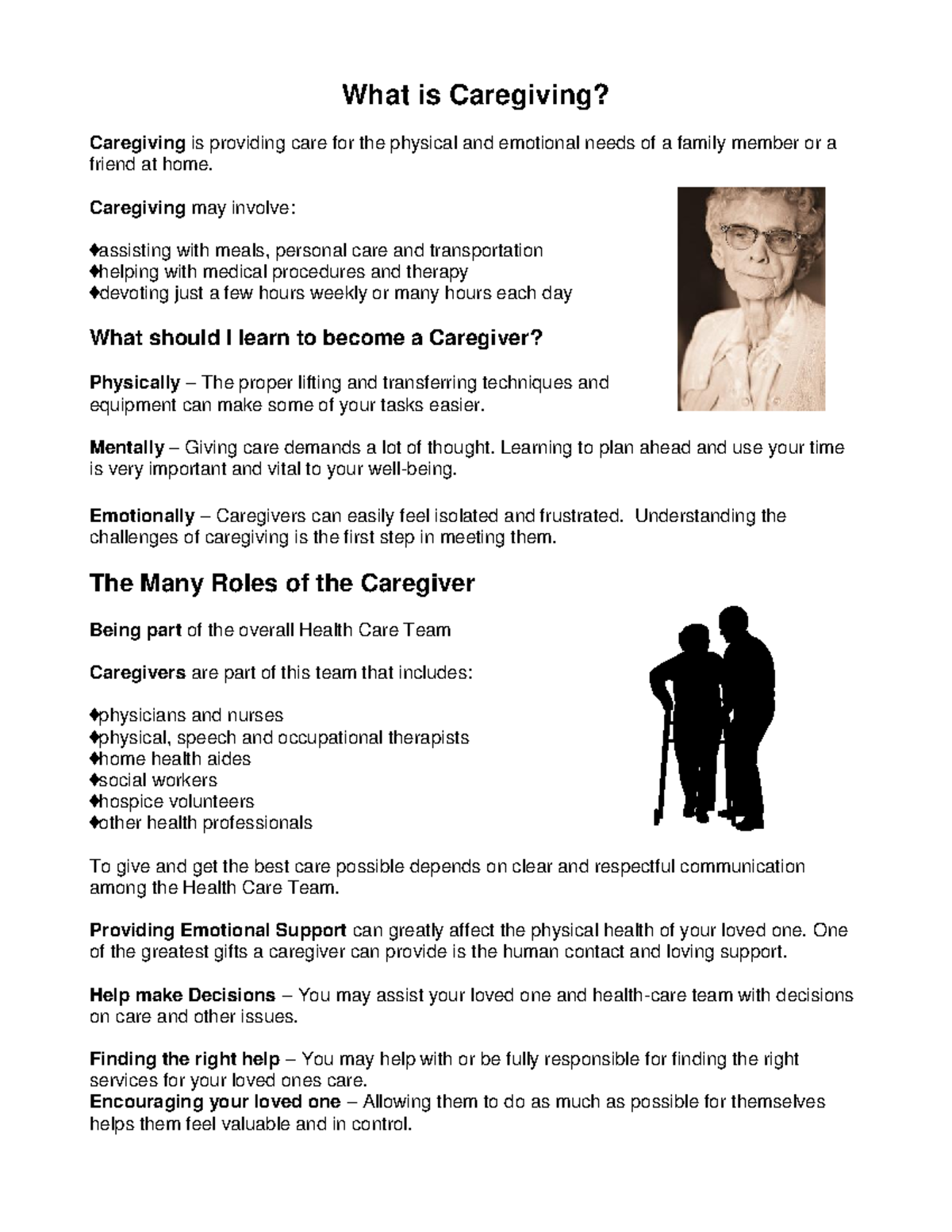 what is caregiving essay brainly