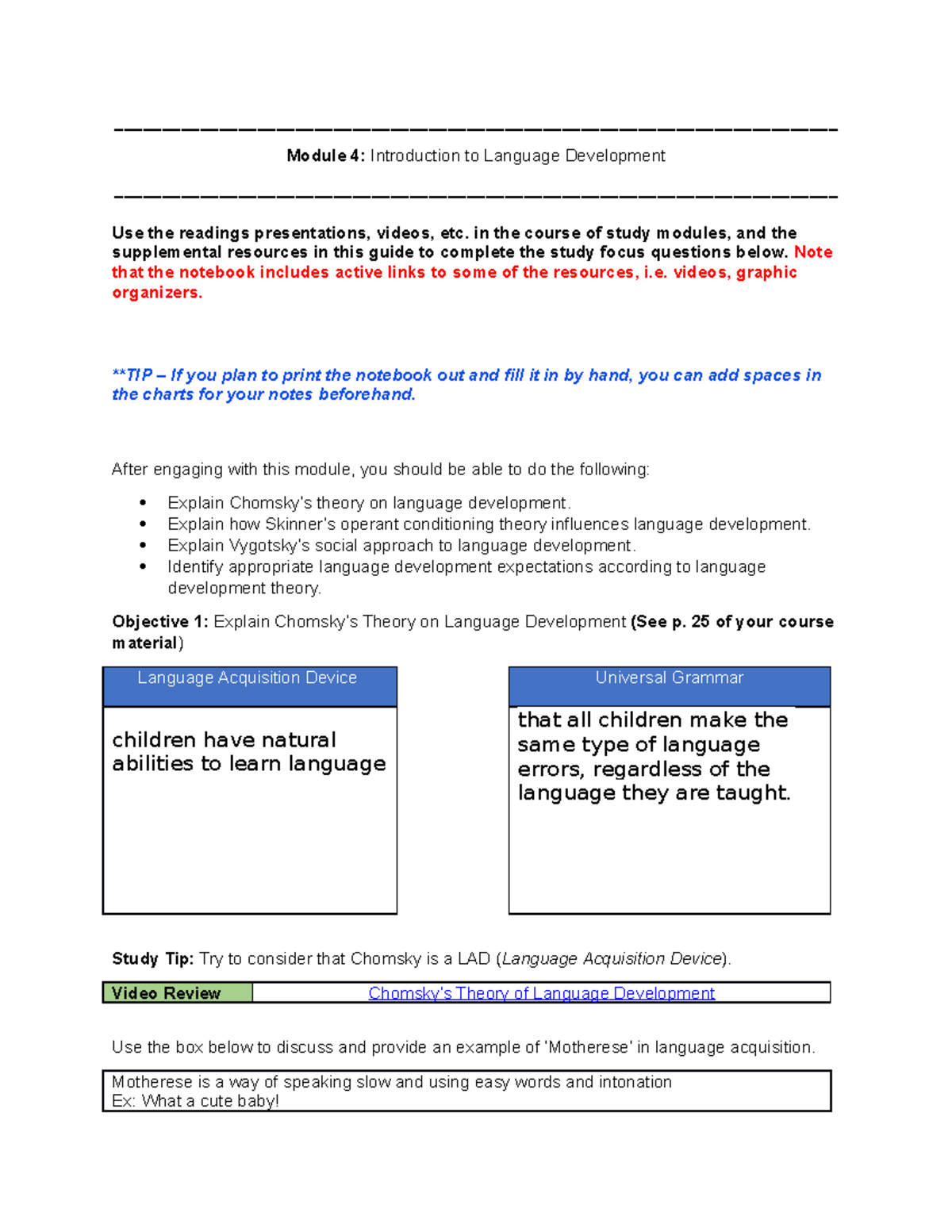 Module 4 Notebook - Study Guide - - Studocu