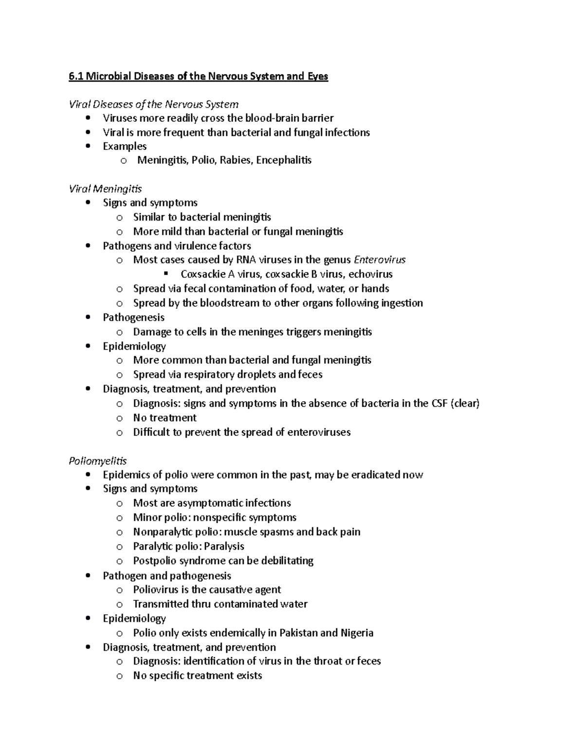 6.1 Microbial Diseases of the Nervous System and Eyes - Rabies Signs ...