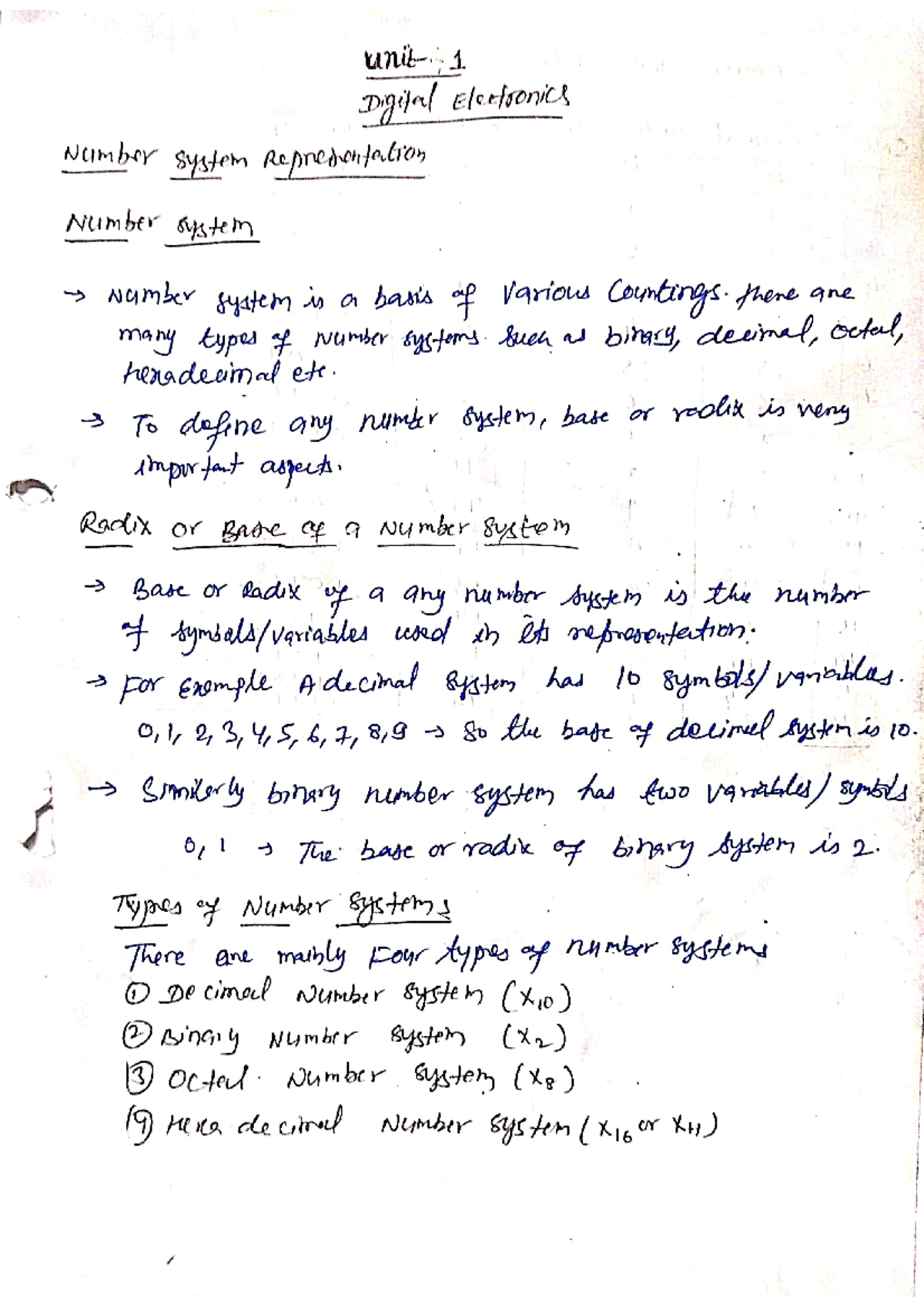 Unit-1 Digital Electronics Notes - Studocu