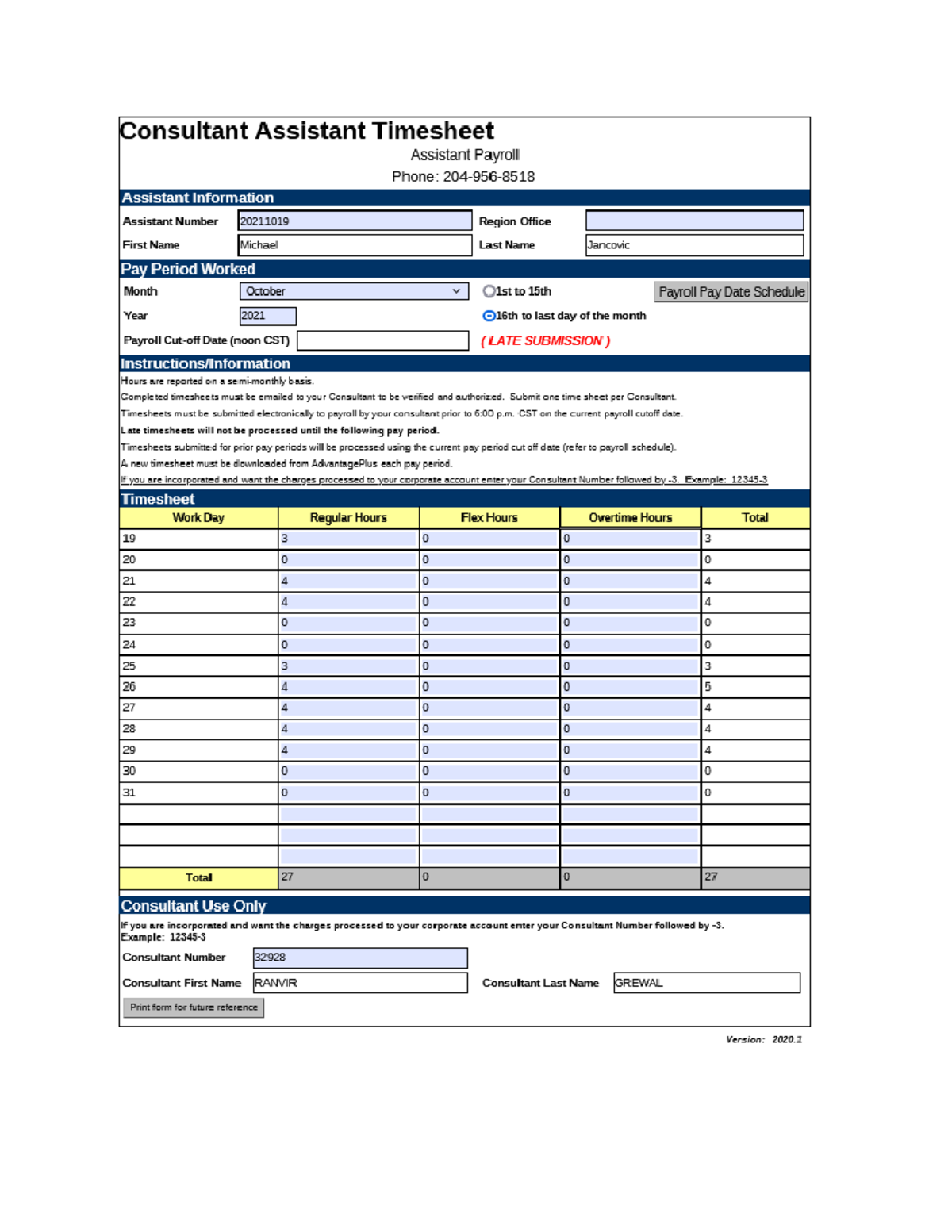 20211019 - Assistant Time Sheet EN2pdf - STAT 507 - Studocu