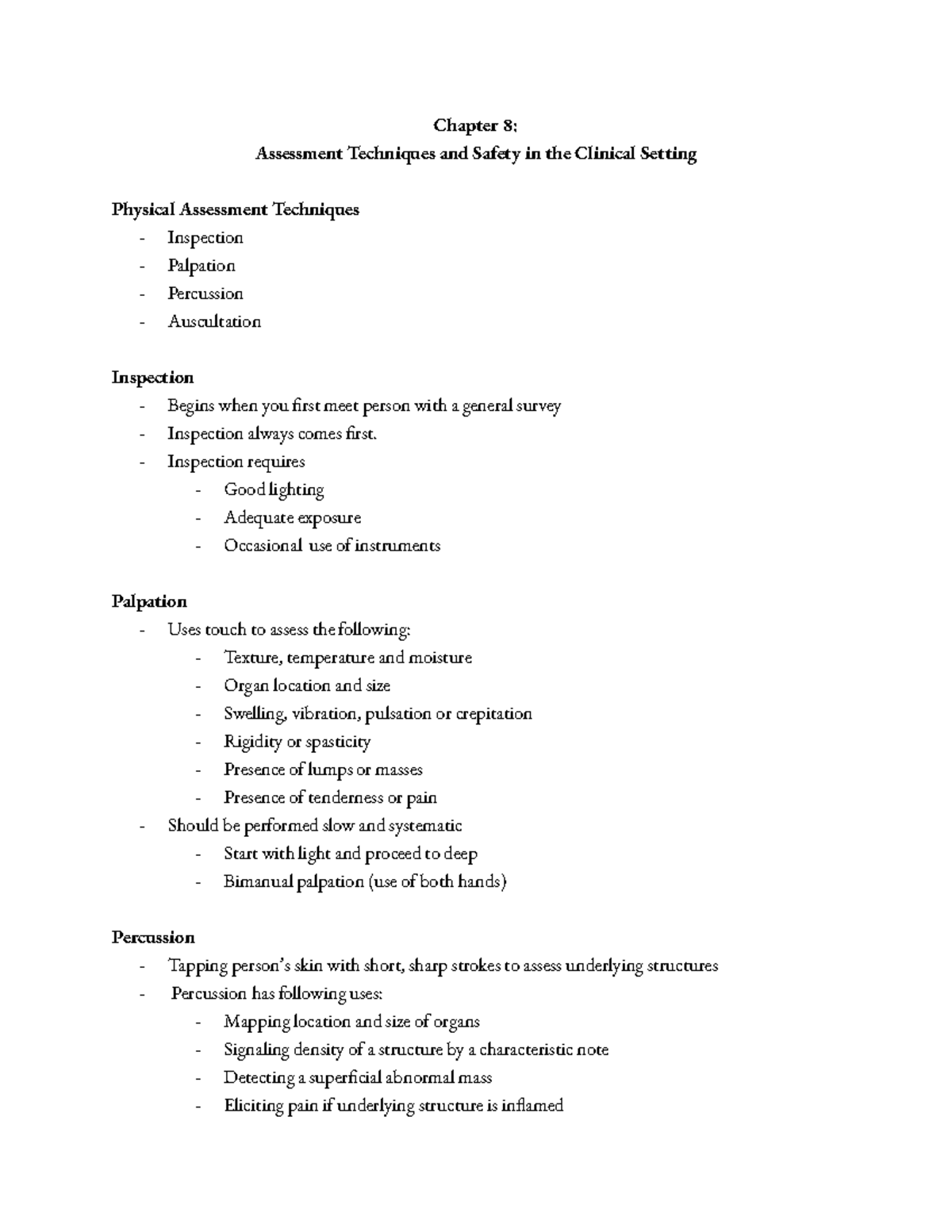 Ch 8 Assessment Techniques - Chapter 8: Assessment Techniques and ...