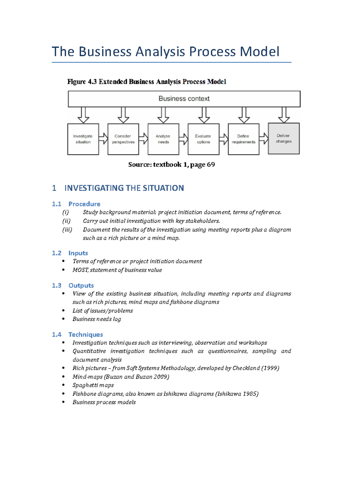 2.1 Additional Resources BA process model - The Business Analysis ...