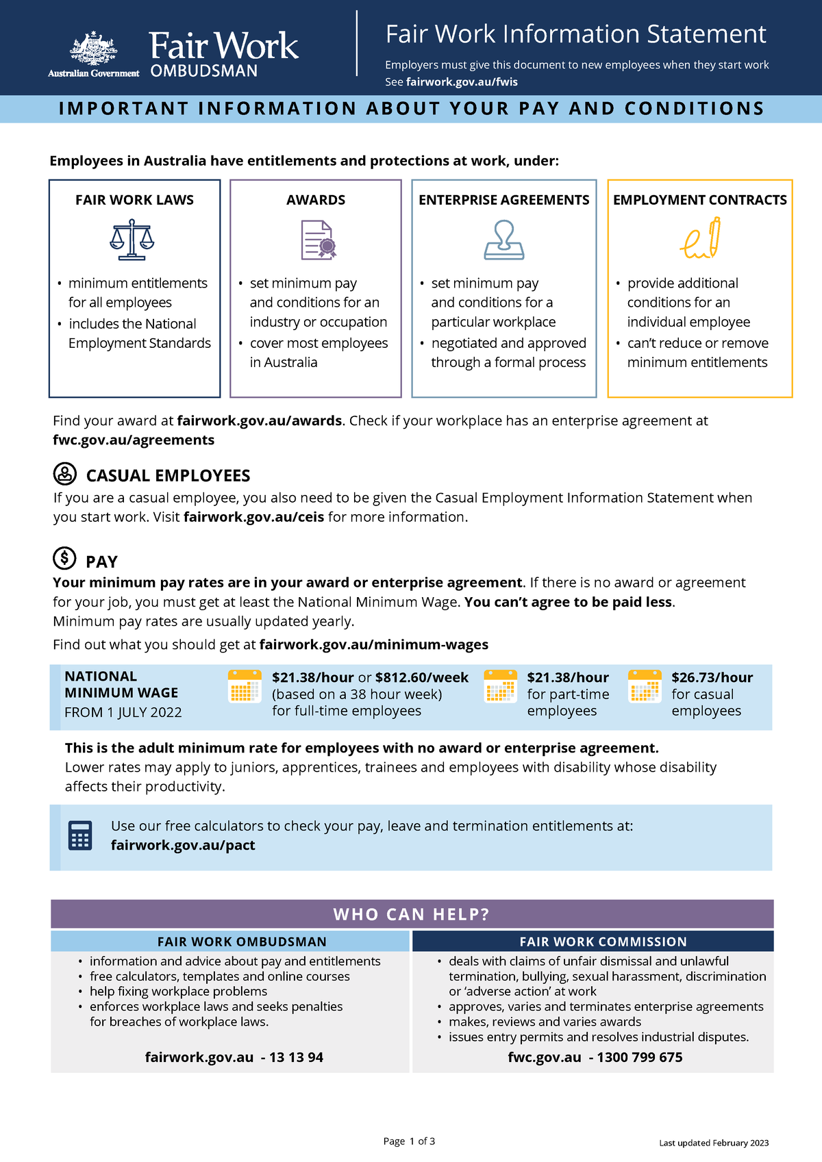 Fair Work Information Statement - Fair Work Information Statement ...