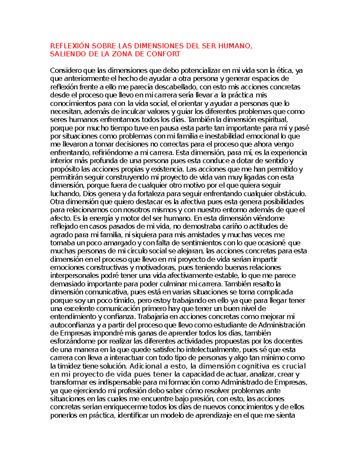 Actividad 2 Proyecto De Vida 191 Uniminuto Studocu