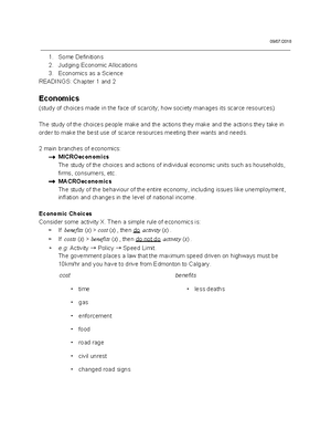 Econ Chapter 1 - Summary Introduction to Microeconomics - Introduction ...