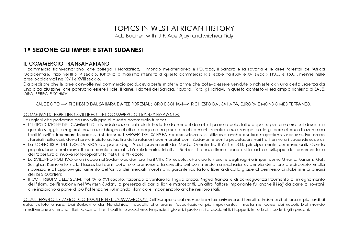 Topics In West African History Pdf