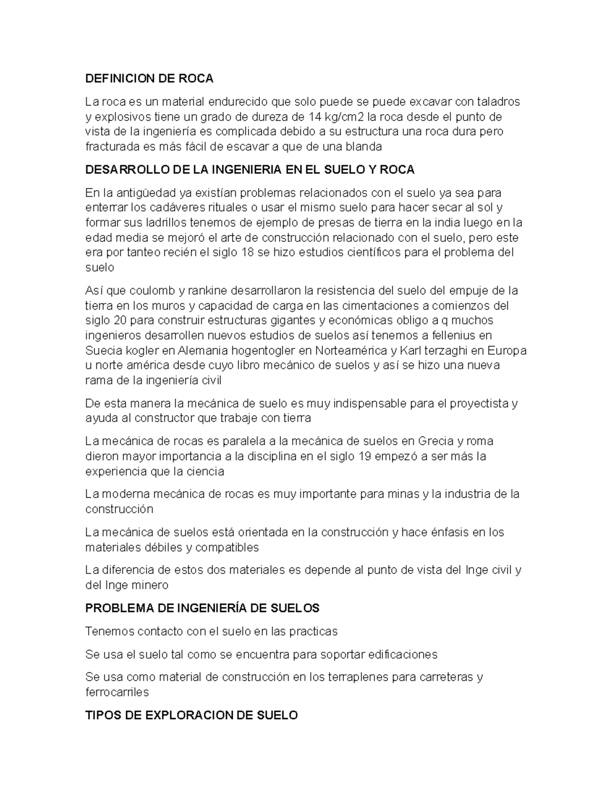 Definicion DE ROCA - roca - DEFINICION DE ROCA La roca es un material ...